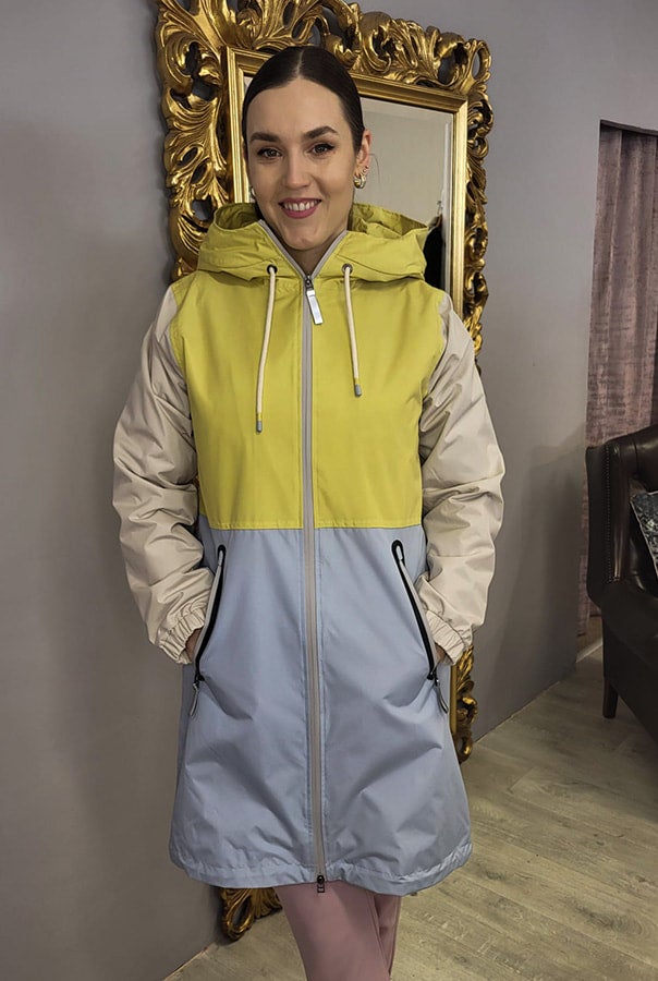 Colour block rain jacket 2025